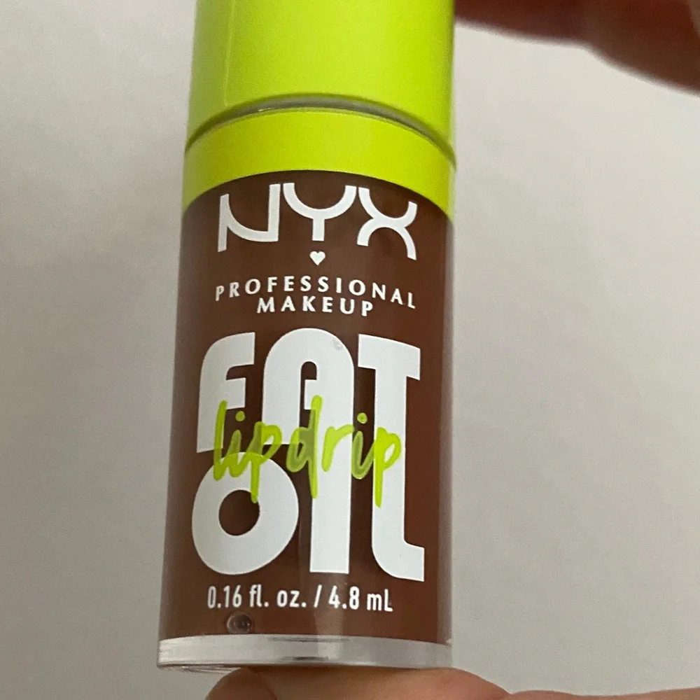 NYX Lip Drip Oil in Brown with Neon Green Cap